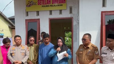 Hari Bhayangkara ke-80, Kapolres Pelalawan Resmikan Program bedah Rumah 