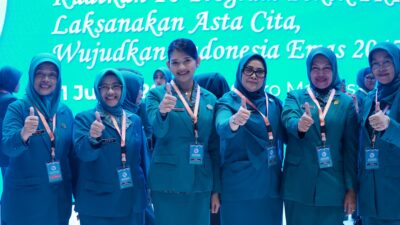 Ketua TP-PKK Subang, Ega Anjani Reynaldy Hadiri Puncak HKG PKK Ke-54 Tingkat Nasional di Makassar 