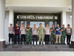 Perkuat Sinergitas Antara TNI-Polri, Kapolres Pangandaran Laksanakan Silaturahmi ke Dandim 0625 Pangandaran