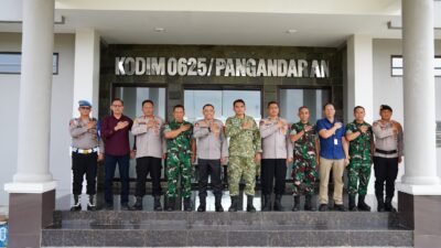 Perkuat Sinergitas Antara TNI-Polri, Kapolres Pangandaran Laksanakan Silaturahmi ke Dandim 0625 Pangandaran