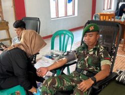 Prajurit Yonif TP 336 Merak Sakti Ikuti Donor Darah, Wujud Nyata Pengabdian untuk Kemanusiaan