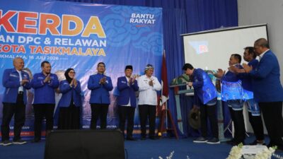 Wawalkot Tasik, Diky Chandra Didampingi Kaban Kesbangpol Hadiri Rakerda Partai Amanat Nasional