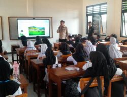 Satresnarkoba Polres Purwakarta Sosialisasi P4GN di MPLS SMP Negeri 4 Sukatani