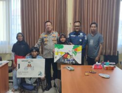 Warnai Hari Bhayangkara ke-80, Polres Pangandaran Gelar Lomba Melukis Difabel, Kapolres Berikan Apresiasi kepada Siswa SLB