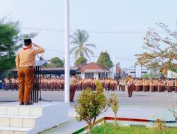 Polri-TNI Bersama Unsur Pemerintahan Hadiri Upacara Peringatan Hari Pramuka di Sukatani Purwakarta