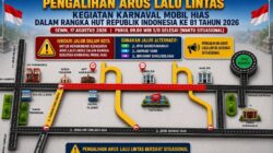 Karnaval Kendaraan Hias HUT ke-81 RI, Satlantas Polres Purwakarta Rekayasa Arus di Sejumlah Ruas Jalan
