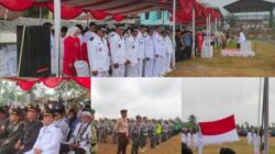 Camat Nandang Heryana Pimpin Upacara Peringatan HUT Ke 81 RI Tingkat Kecamatan Pagerageung, Berlangsung khidmat