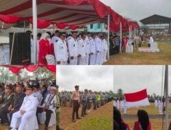 Camat Nandang Heryana Pimpin Upacara Peringatan HUT Ke 81 RI Tingkat Kecamatan Pagerageung, Berlangsung khidmat
