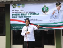 Wawalikota Tasikmalaya, Diky Chandra Lepas Kontingen Porseni Siswa Madrasah Tingkat Provinsi Jawa Barat