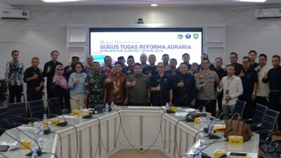 Buka Rakor GTRA 2026, Bupati Subang Mampu Dorong Akses Masyarakat Dalam Pemanfaatan Sumber Daya Agraria