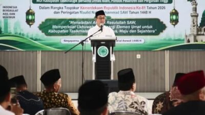 Bupati H.Cecep NY Hadiri Silahturahmi MUI Kab. Tasik Tasyakur Kemerdekaan ke-81 RI dan Peringatan Maulid Nabi Muhammad SAW 1448 H