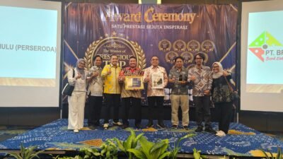 Kembali Ukir Prestasi Gemilang di Tingkat Nasional, Perumda TRS Raih Penghargaan Prestigious TOP BUMD