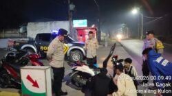 Kapolsek Jalancagak Pimpin KRYD Malam Minggu, Sasaran Miras dan Knalpot Brong, Balapan Liar, Tawuran Serta Gangguan Kamtibmas
