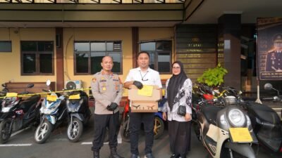 Polres Tasik Kota Gelar Press Release Ungkap Dugaan Tindak Pidana Curanmor, Lima Pelaku Diamankan