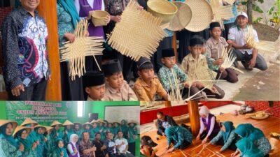 Kembangkan Usaha Rumahan, Pemdes Pakalongan Melalui Pengurus TP- PKK Desa dan PKK Kecamatan Sodonghilir Gelar Pelatihan Kerajinan Anyaman