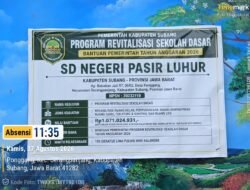 Dugaan Penyimpangan Dana Revitalisasi SDN Pasir Luhur Serangpanjang Subang Langgar Juknis, Libatkan CV, Publik Tuntut Audit BPK