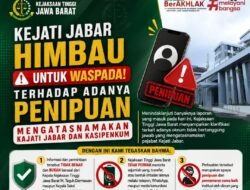 Kejati Jabar Himbau Untuk Waspada Terhadap Adanya Penipuan Atasnamakan Kajati Jabar dan Kasipenkum