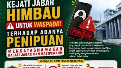 Kejati Jabar Himbau Untuk Waspada Terhadap Adanya Penipuan Atasnamakan Kajati Jabar dan Kasipenkum