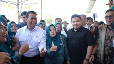 Kang Rey Dampingi Kunker Menteri Pertanian RI di Kabupaten Subang, Tinjau Lahan Padi Metode PM-AAS