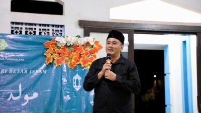 Ponpes Miftahul Ulum Al Islami Selaawi Gelar Maulid Nabi SAW, Diky Chandra Jadi Ruang Pererat Kebersamaan Warga