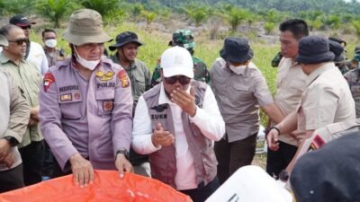 Bupati Pelalawan Sambut Kedatangan Kunker Kapolda Riau dan Aslog Polri, Penanganan Karhutla di Kabupaten Pelalawan