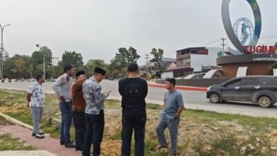 Pastikan Penyelesaian Pembangunan Tugu Bono, Pemkab Pelalawan melalui Tim Terpadu Turun Langsung ke Lokasi
