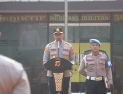 Pimpin Apel Pagi, Kapolres Purwakarta Tekankan Pelayanan dan Patroli Jam Rawan