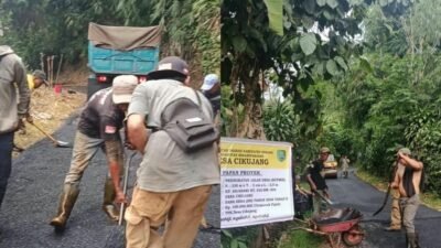 Realisasi DD Tahap II 2026, Desa Cikujang Serangpanjang Hotmix Jalan Sepanjang 230 Meter