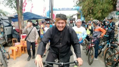 Anniversary Community Lampar, Wawalkota Tasik Naiki Sepeda Berbaur Bersama Ribuan Goweser