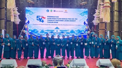 Ketua TP PKK Kabupaten Subang Hadiri Peringatan HKG PKK ke-54 Jawa Barat