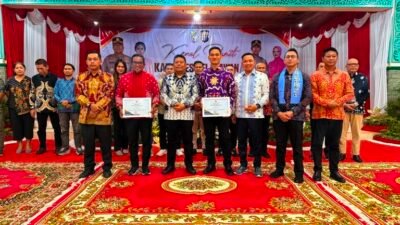 Bupati dan Wabup Sambut Kapolres Pelalawan Baru AKBP Ahmad Nur Ari, Lepas AKBP John Louis Letedara, Katakan Ini