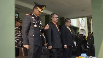 Sekda Subang Hadiri Upacara HUT Ke-81 TNI di Makodim 0605 Subang
