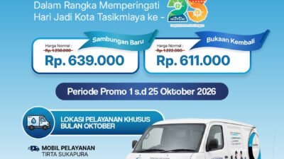Perumda Tirta Sukapura Hadirkan Promo “Hari Biru” Sepanjang Oktober 2026