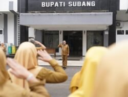 Apel Perdana Sebagai Pembina, Sekda Subang Kang Rona Ajak Seluruh ASN Memberi yang Terbaik