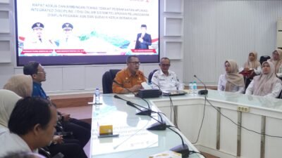 Sekda Subang Buka Rapat Kerja dan Bimbingan Teknis Pemanfaatan Aplikasi Integrated Discipline