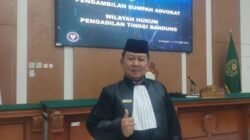 Anton Nugraha Resmi Disumpah Sebagai Advokat di Pengadilan Tinggi Bandung