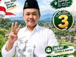 Haerul Amin Nomor 3 Maju Pilkades Sarireja Jalancagak Subang, Usung 6 Program WANI dan Ambulance Gratis