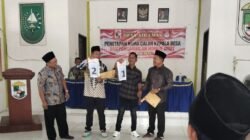 Serentak, Penetapan dan Pencabutan Nomor Urut Calon Kades di Kecamatan Ukui Berjalan Kondusif