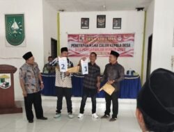 Serentak, Penetapan dan Pencabutan Nomor Urut Calon Kades di Kecamatan Ukui Berjalan Kondusif